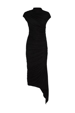 Long black viscose dress FRANCESCO MURANO | 551T04999